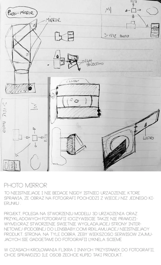 Photo Mirror & Photo Machines — Photo Mirror — concept sheet